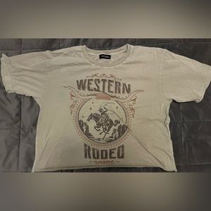 Western Baggy Crop Tee